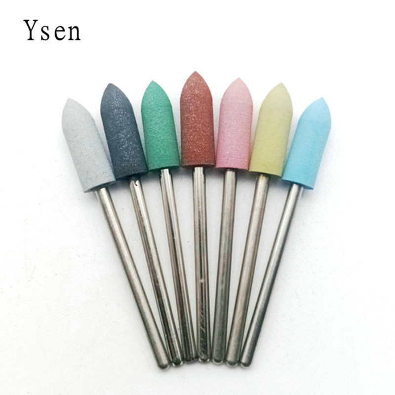 1Pcs Cuspidal Head 7 Colors Rubber&Silicon Carbide Nail Buffer Electric Manicure Machine Nail Drill Accessories Tools Nail Bit 1Pcs Cuspidal Head 7 Colors Rubber&Silicon Carbide Nail Buffer Electric Manicure Machine Nail Drill Accessories Tools Nail Bit