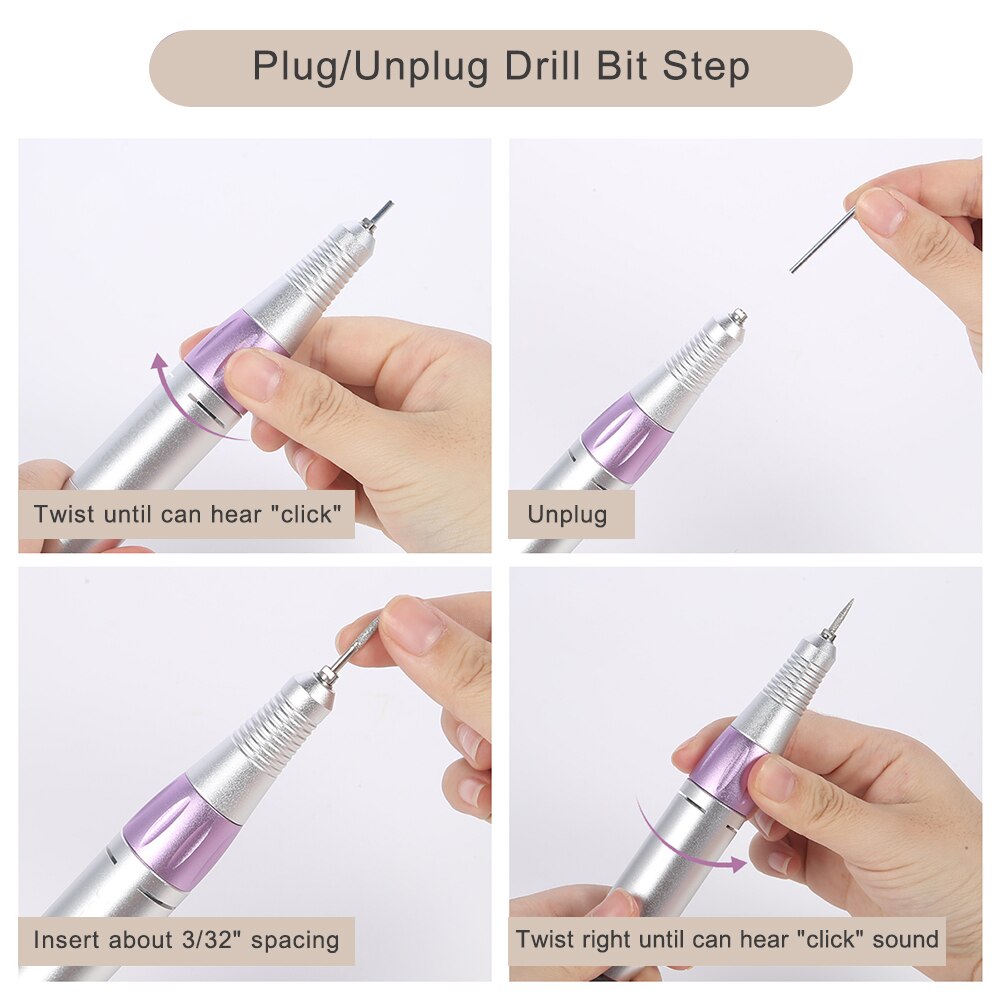 35000 RPM Electric Nail Drill Machine Mill Cutter Sets for Manicure Nail Tips Manicure Machine Electric Nail Pedicure File 35000 RPM Electric Nail Drill Machine Mill Cutter Sets for Manicure Nail Tips Manicure Machine Electric Nail Pedicure File