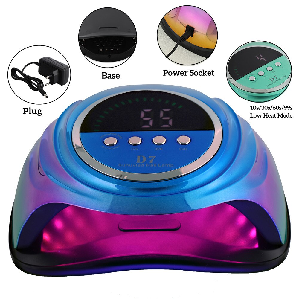 Nail Drying Lamp UV LED lamp for nails New D7 Gel Polish Dryer Manicure Nail Lamp With Smart Sensor Professiona Manicure Tools