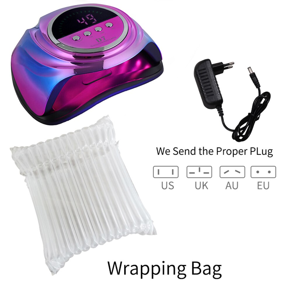 Nail Drying Lamp UV LED lamp for nails New D7 Gel Polish Dryer Manicure Nail Lamp With Smart Sensor Professiona Manicure Tools