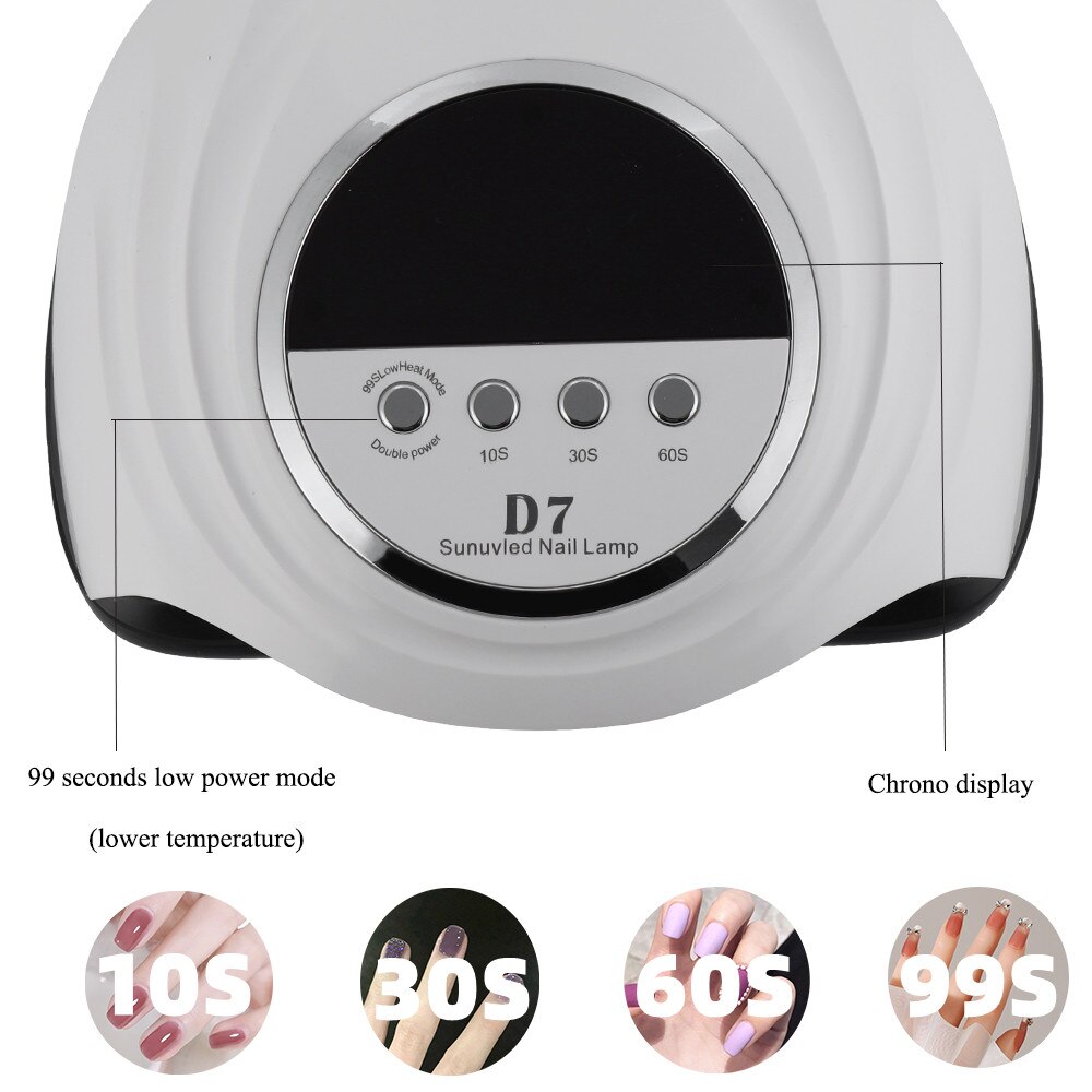 Nail Drying Lamp UV LED lamp for nails New D7 Gel Polish Dryer Manicure Nail Lamp With Smart Sensor Professiona Manicure Tools