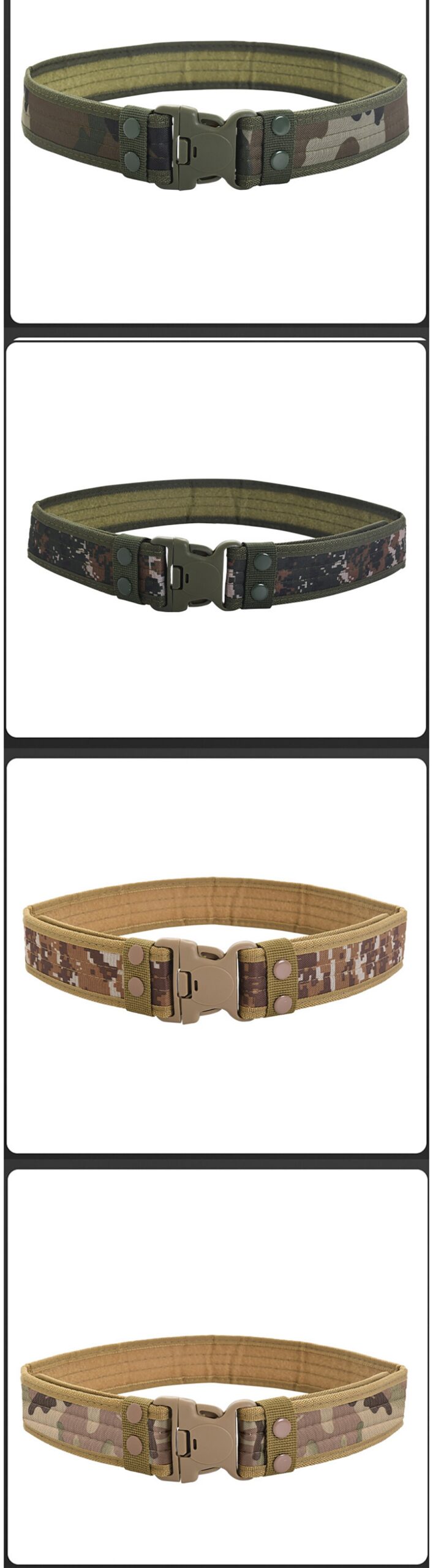 Outdoor Camouflage Tactical Belt Military Oxford Cloth Belt Mountaineering Belt Wide Plastic Buckle Military Waist Belt WorkBelt