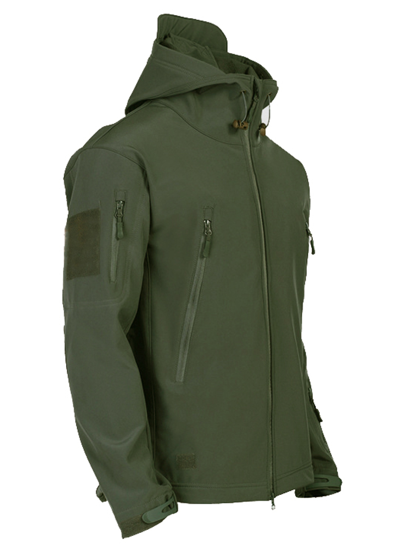 Military Shark Skin Soft Shell Jackets Men Tactical Windproof Waterproof jacket men Army Combat Jackets Mens Hooded Bomber Coats