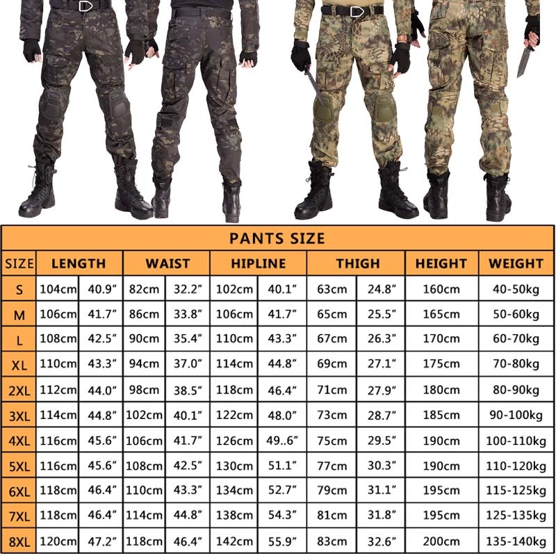 Multicam Camouflage Military Tactical Pants Army Wear-resistant Hiking Pant Paintball Combat Pant With Knee Pads Hunting Clothes Multicam Camouflage Military Tactical Pants Army Wear-resistant Hiking Pant Paintball Combat Pant With Knee Pads Hunting Clothes
