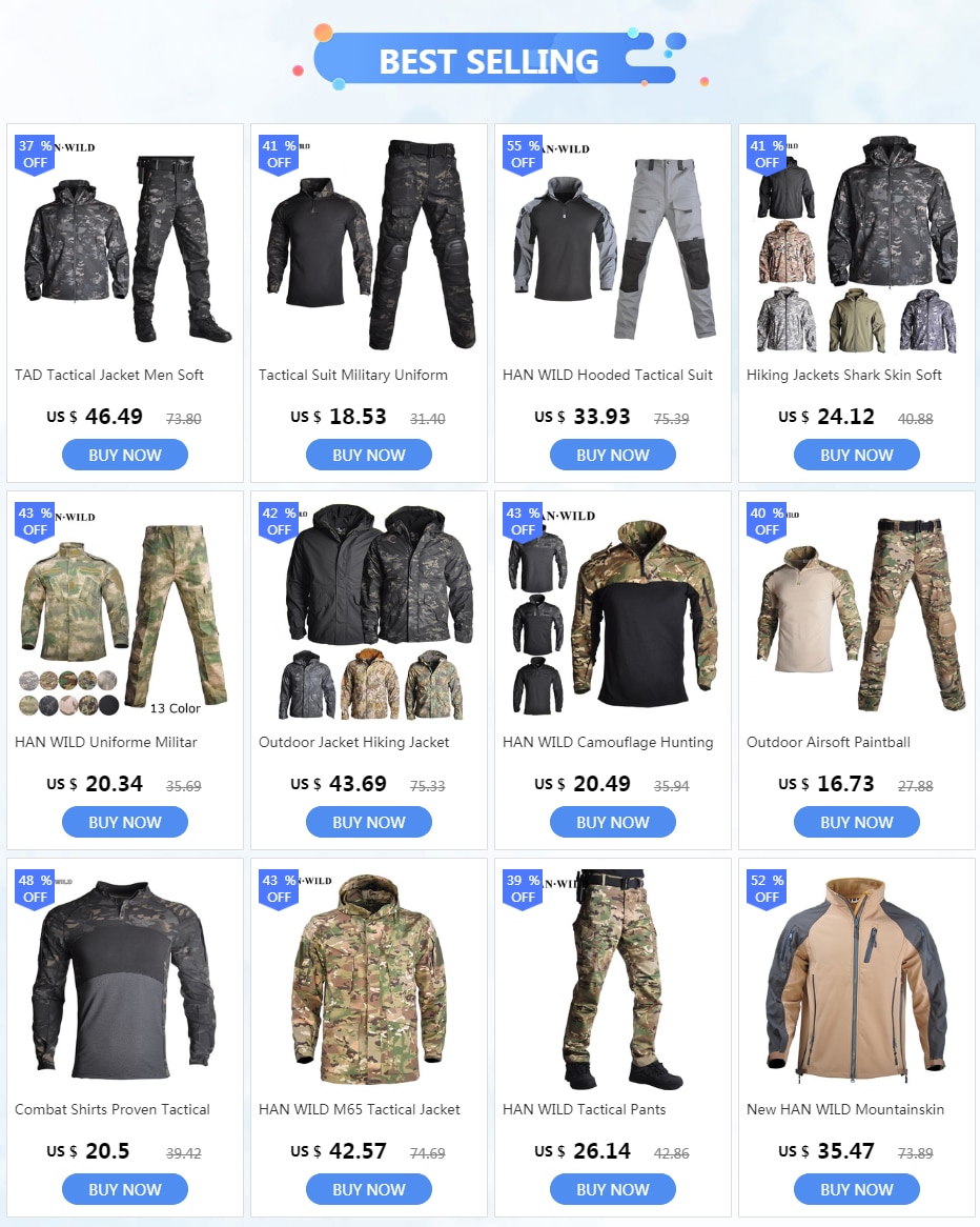 Multicam Camouflage Military Tactical Pants Army Wear-resistant Hiking Pant Paintball Combat Pant With Knee Pads Hunting Clothes
