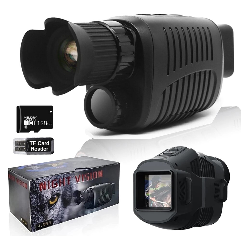 Monocular Night Vision Device 1080P HD Infrared Camera 5X Digital Light Zoom Hunting Telescope Outdoor Search Full Darkness 300m Monocular Night Vision Device 1080P HD Infrared Camera 5X Digital Light Zoom Hunting Telescope Outdoor Search Full Darkness 300m