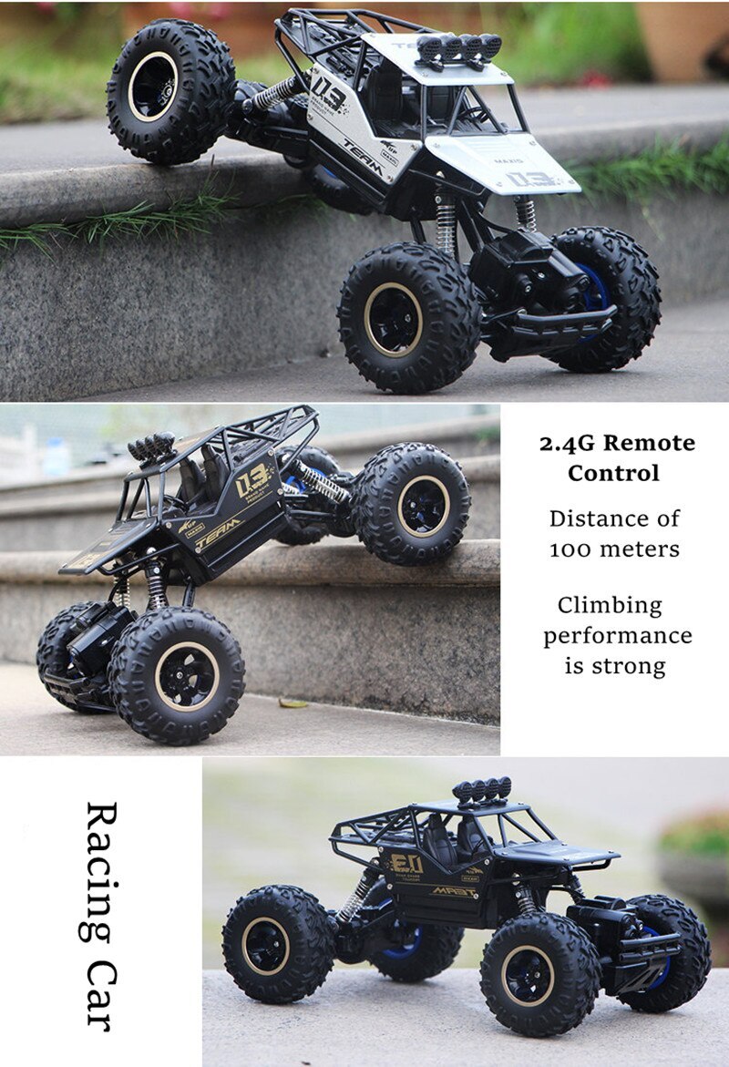 1:12 / 1:16 4WD RC Car With Led Lights 2.4G Radio Remote Control Cars Buggy Off-Road Control Trucks Boys Toys for Children