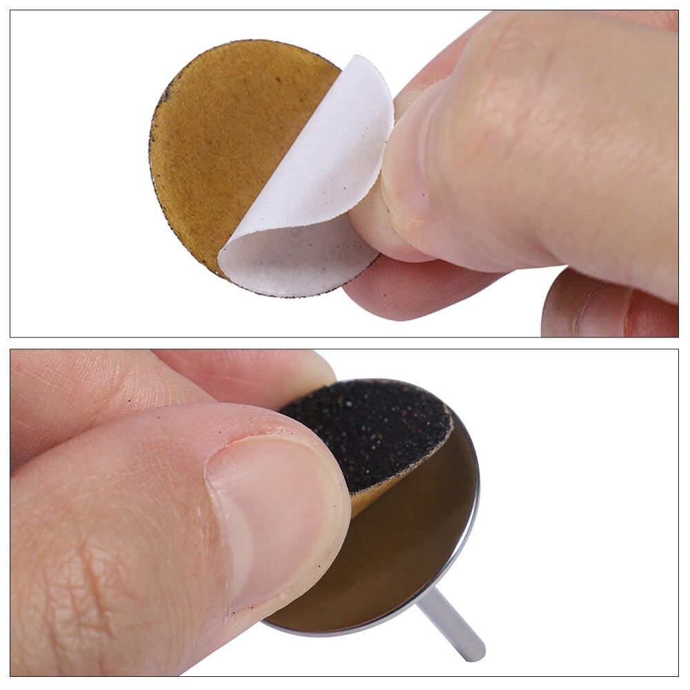 Foot Dead Skin Sandpaper Smart Wheel Pedicure File Flexible Grinding Disc Tool Replaceable Nozzles Sawing Cuticle Callus 25MM