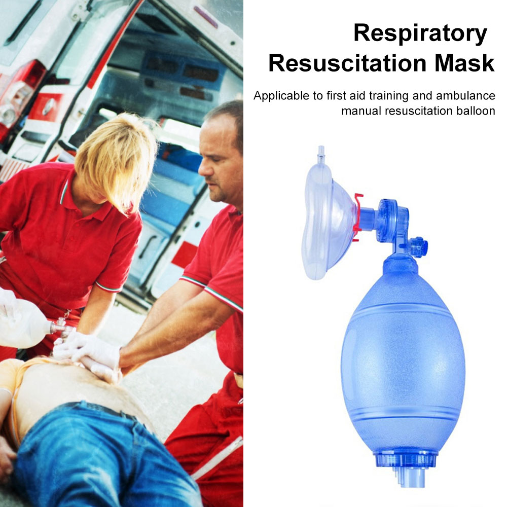 PVC Manual Resuscitator Adult/Pediatric First Aid Resuscitator Bag Emergency Self-help Rescue Tool Ambu Bags Rescue Tool PVC Manual Resuscitator Adult/Pediatric First Aid Resuscitator Bag Emergency Self-help Rescue Tool Ambu Bags Rescue Tool