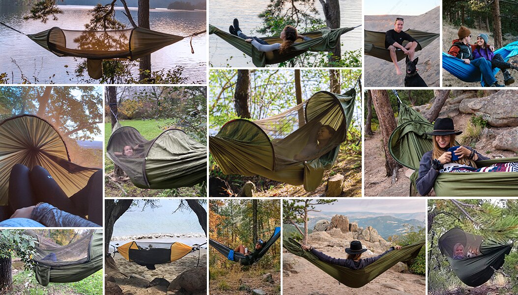 Camping Equipment Shelters Outdoor Garden Swings Furniture Survival Travel Garden Furniture Sets Hanging Hammock Mosquito Net