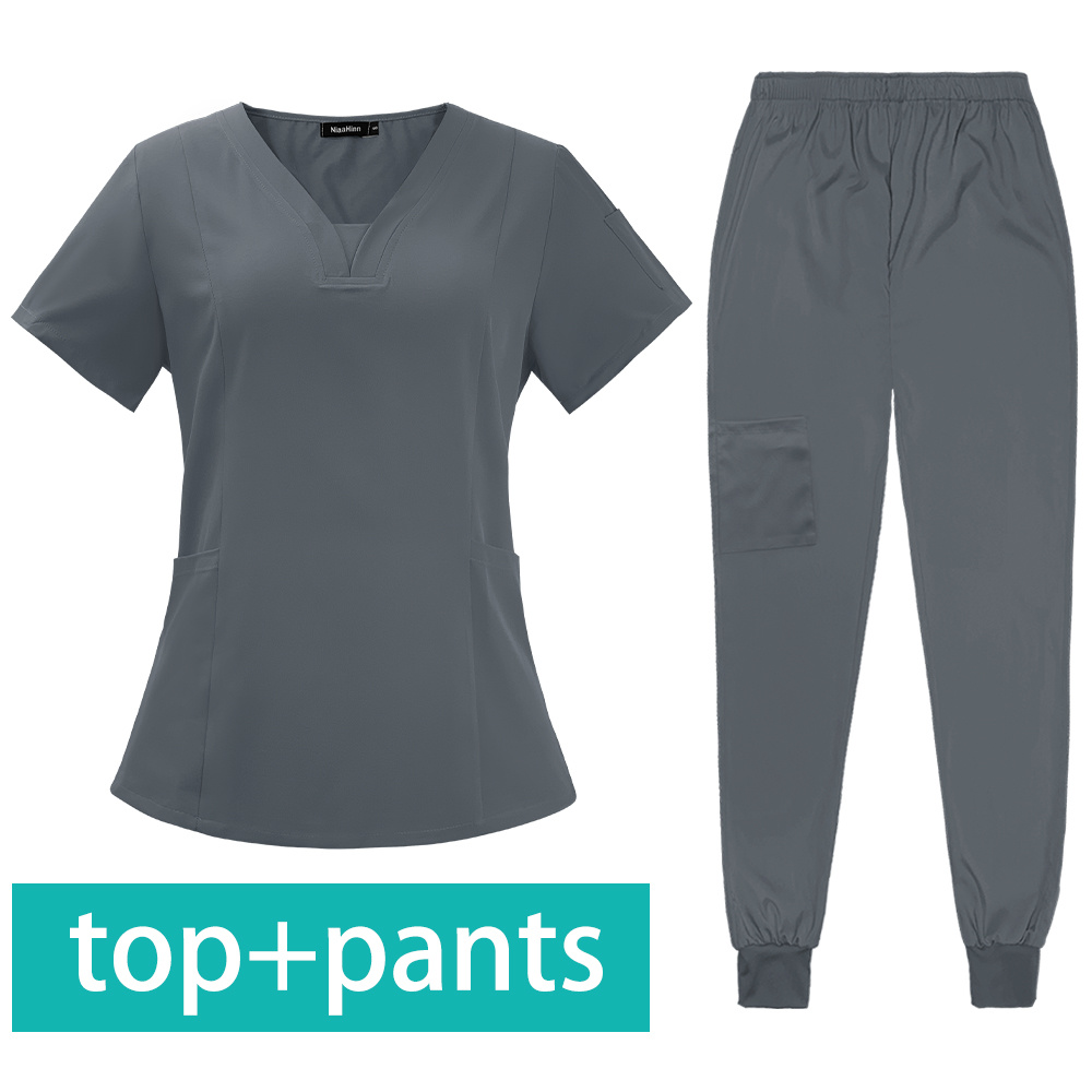 Hospital Scrubs Sets Nurse Accessories Medical Clothing for Women Work Uniforms Dental Clinic Beauty Salon Spa Workwear Overalls