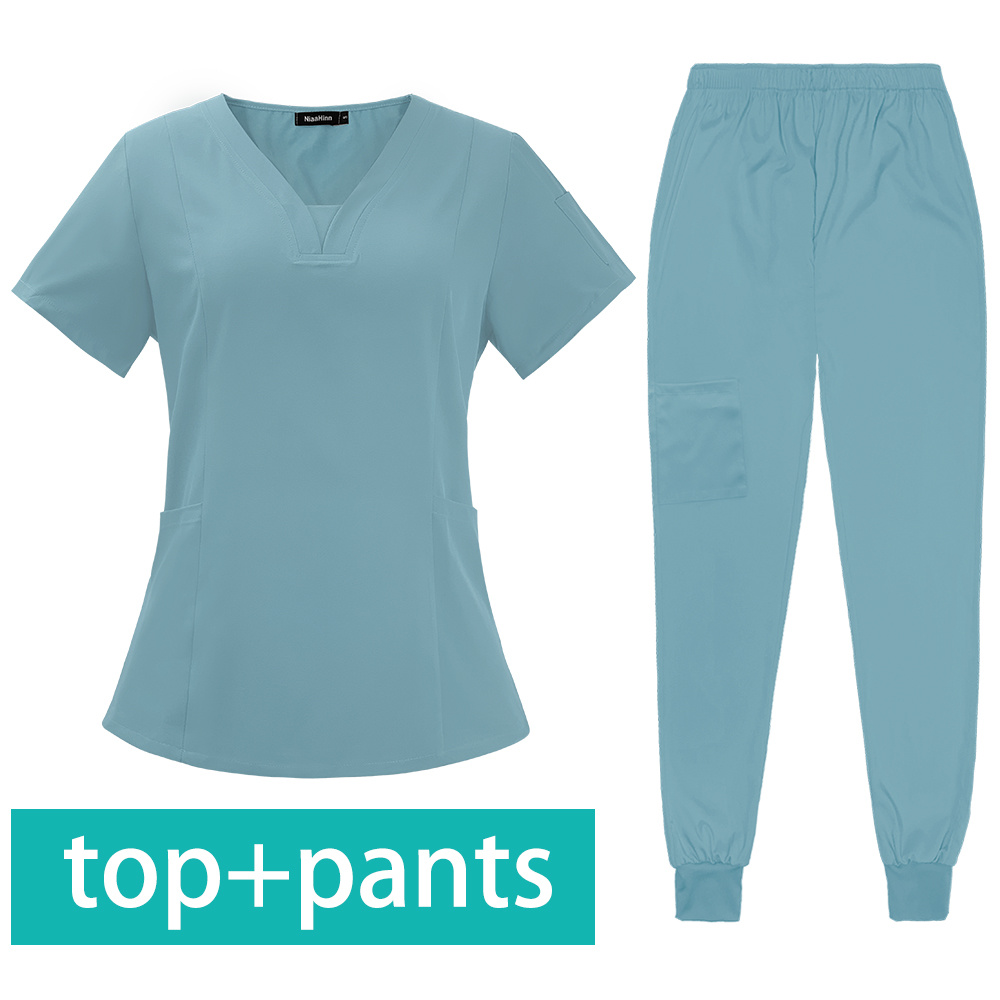 Hospital Scrubs Sets Nurse Accessories Medical Clothing for Women Work Uniforms Dental Clinic Beauty Salon Spa Workwear Overalls