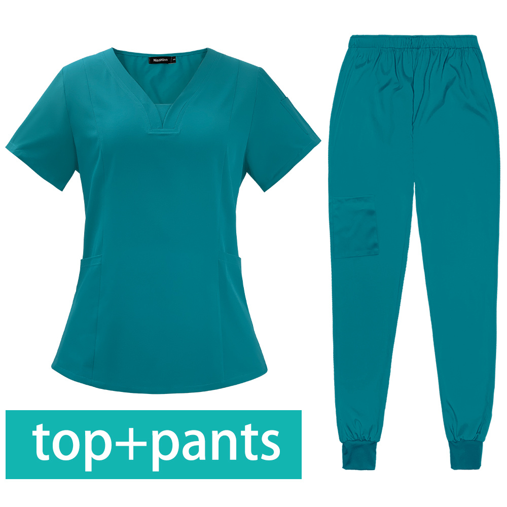 Hospital Scrubs Sets Nurse Accessories Medical Clothing for Women Work Uniforms Dental Clinic Beauty Salon Spa Workwear Overalls