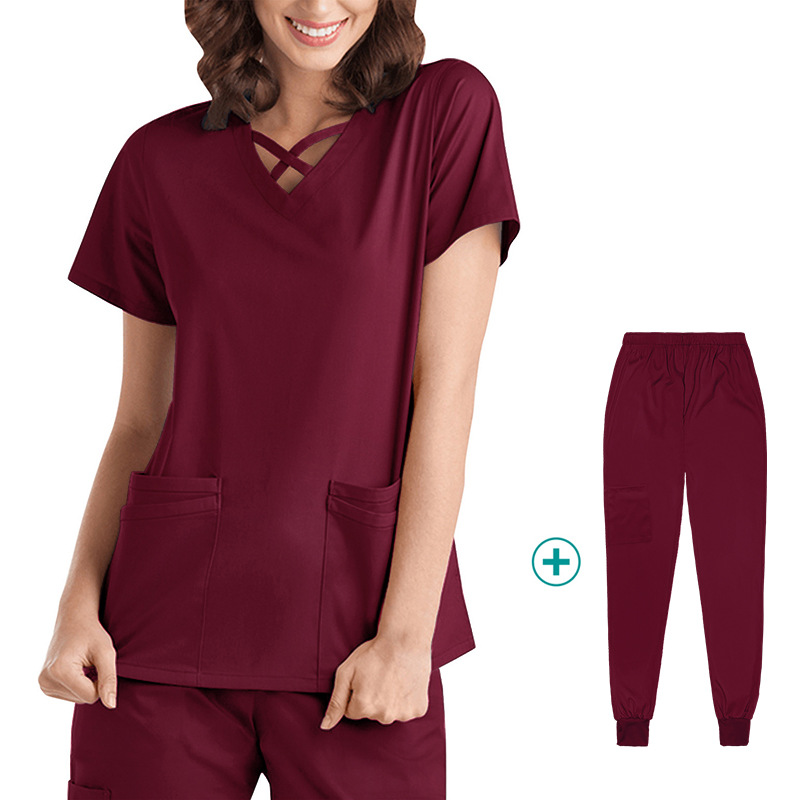 Hospital Scrubs Sets Nurse Accessories Medical Clothing for Women Work Uniforms Dental Clinic Beauty Salon Spa Workwear Overalls
