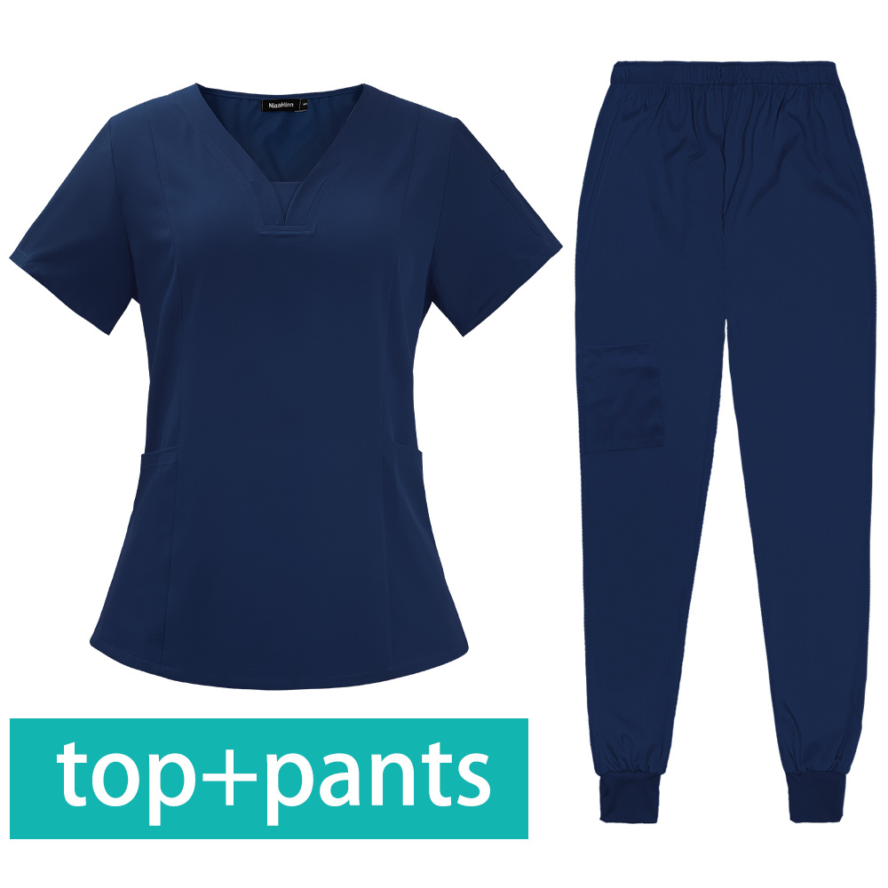 Hospital Scrubs Sets Nurse Accessories Medical Clothing for Women Work Uniforms Dental Clinic Beauty Salon Spa Workwear Overalls
