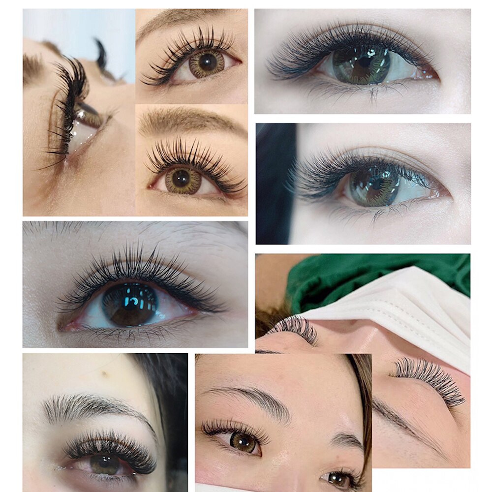 NAGARAKU All Size 6 Cases  C D CC DD Curl  Faux Mink Eyelashes Extension  Individual Eyelashes  Artificial Fake False Eyelashes