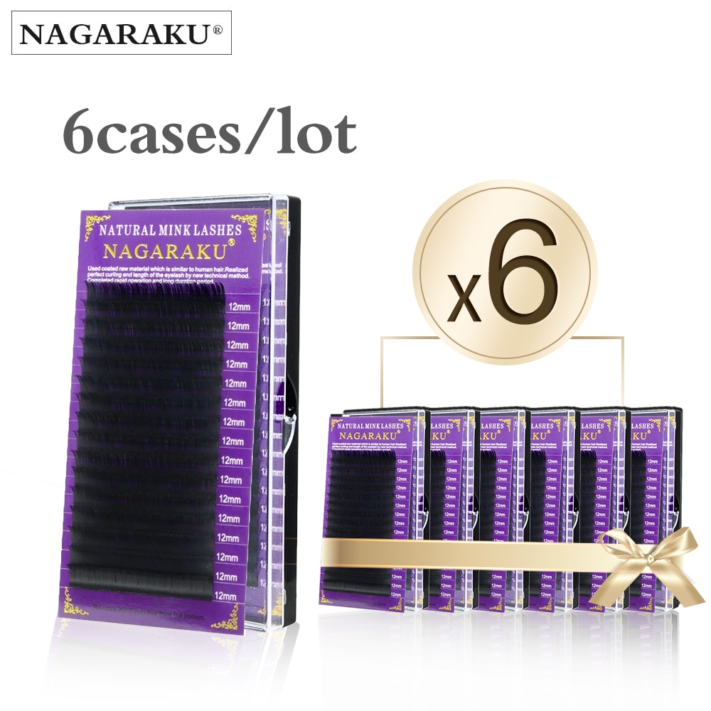 NAGARAKU All Size 6 Cases C D CC DD Curl Faux Mink Eyelashes Extension Individual Eyelashes Artificial Fake False Eyelashes NAGARAKU All Size 6 Cases C D CC DD Curl Faux Mink Eyelashes Extension Individual Eyelashes Artificial Fake False Eyelashes