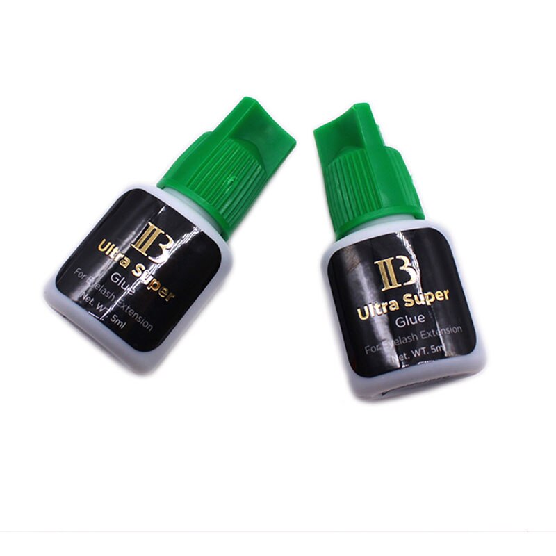 10 Bottles IB Ultra Super Glue Individual Fast Drying Eyelash Extensions Glue Green Cap 5ml Korea Adhesive Black Beauty Tools