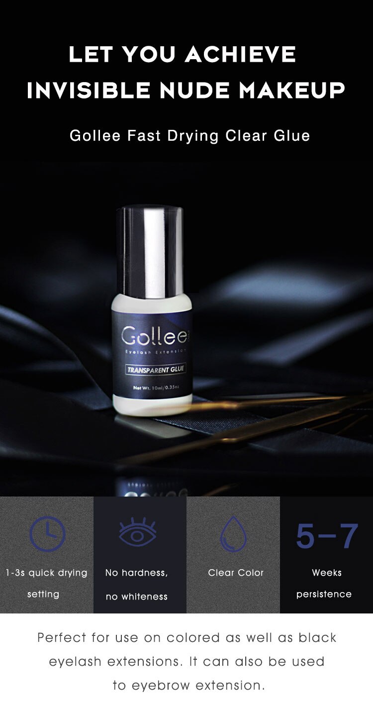 Gollee Glue for Eyelash Extensions 5PCS 5ML Bonder Glue Lash Extension Supplies Lash Glue Super Bonder Lash accelerator Set Gollee Glue for Eyelash Extensions 5PCS 5ML Bonder Glue Lash Extension Supplies Lash Glue Super Bonder Lash accelerator Set