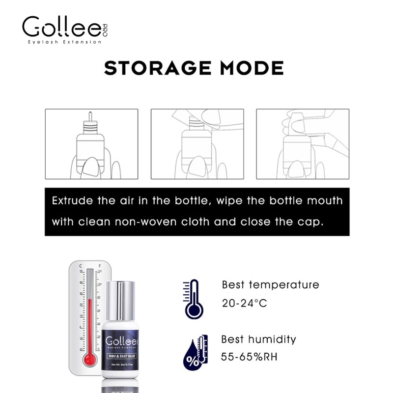 Gollee Glue for Eyelash Extensions 5PCS 5ML Bonder Glue Lash Extension Supplies Lash Glue Super Bonder Lash accelerator Set Gollee Glue for Eyelash Extensions 5PCS 5ML Bonder Glue Lash Extension Supplies Lash Glue Super Bonder Lash accelerator Set