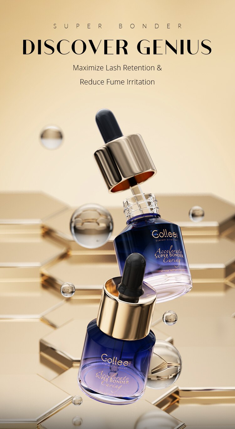 Gollee Glue for Eyelash Extensions 5PCS 5ML Bonder Glue Lash Extension Supplies Lash Glue Super Bonder Lash accelerator Set Gollee Glue for Eyelash Extensions 5PCS 5ML Bonder Glue Lash Extension Supplies Lash Glue Super Bonder Lash accelerator Set