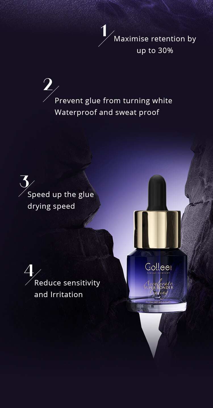 Gollee Glue for Eyelash Extensions 5PCS 5ML Bonder Glue Lash Extension Supplies Lash Glue Super Bonder Lash accelerator Set Gollee Glue for Eyelash Extensions 5PCS 5ML Bonder Glue Lash Extension Supplies Lash Glue Super Bonder Lash accelerator Set