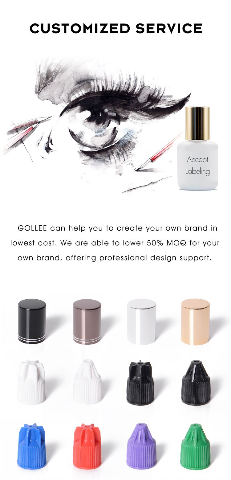 Gollee Glue for Eyelash Extensions 5PCS 5ML Bonder Glue Lash Extension Supplies Lash Glue Super Bonder Lash accelerator Set Gollee Glue for Eyelash Extensions 5PCS 5ML Bonder Glue Lash Extension Supplies Lash Glue Super Bonder Lash accelerator Set