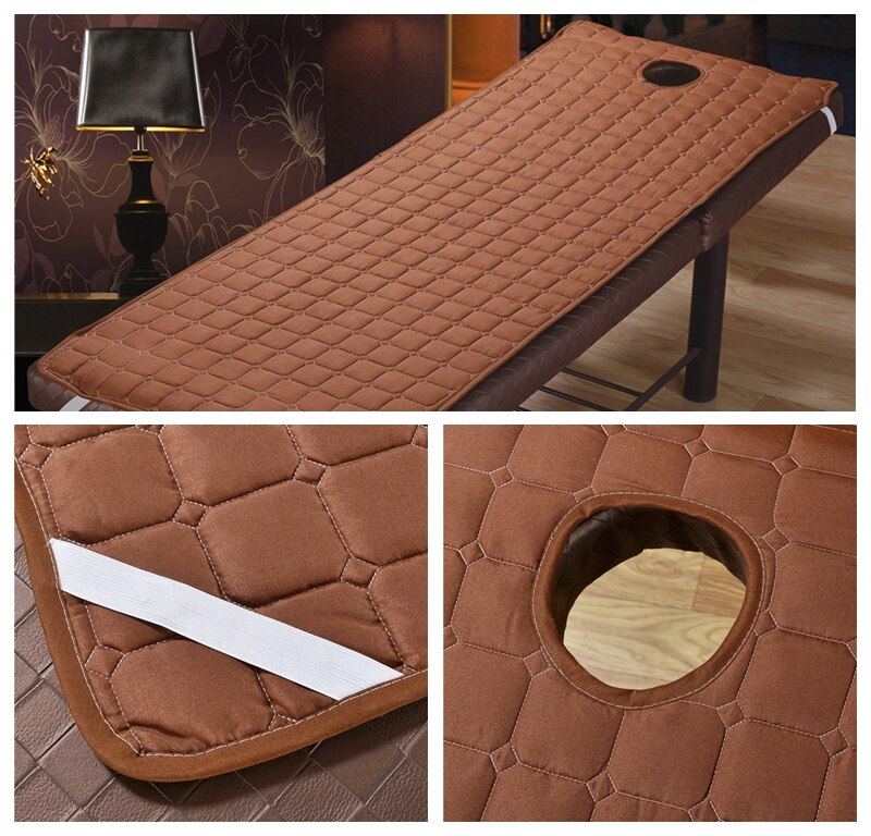 Skin-Friendly Massage SPA Treatment Bed Cover with Hole Solid Color Salon Table Bed Sheet Beds Mattress Multi Sizes Colors