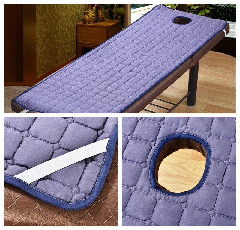 Skin-Friendly Massage SPA Treatment Bed Cover with Hole Solid Color Salon Table Bed Sheet Beds Mattress Multi Sizes Colors