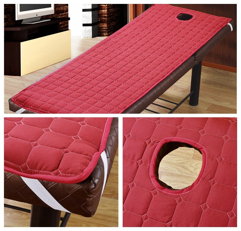 Skin-Friendly Massage SPA Treatment Bed Cover with Hole Solid Color Salon Table Bed Sheet Beds Mattress Multi Sizes Colors