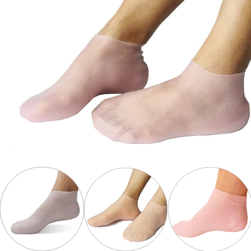 2Pcs Silicone Foot Care Socks Anti Cracking Moisturizing Gel Socks Cracked Dead Skin Remove Protector Pain Relief Pedicure Tools 2Pcs Silicone Foot Care Socks Anti Cracking Moisturizing Gel Socks Cracked Dead Skin Remove Protector Pain Relief Pedicure Tools