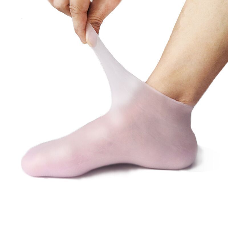 2Pcs Silicone Foot Care Socks Anti Cracking Moisturizing Gel Socks Cracked Dead Skin Remove Protector Pain Relief Pedicure Tools 2Pcs Silicone Foot Care Socks Anti Cracking Moisturizing Gel Socks Cracked Dead Skin Remove Protector Pain Relief Pedicure Tools