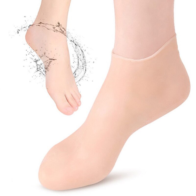 1Pair Feet/Hand Care Long Socks Gloves Moisturizing Silicone Socks Foot Skin Care Hand Protectors Anti Cracking Spa Home Use New