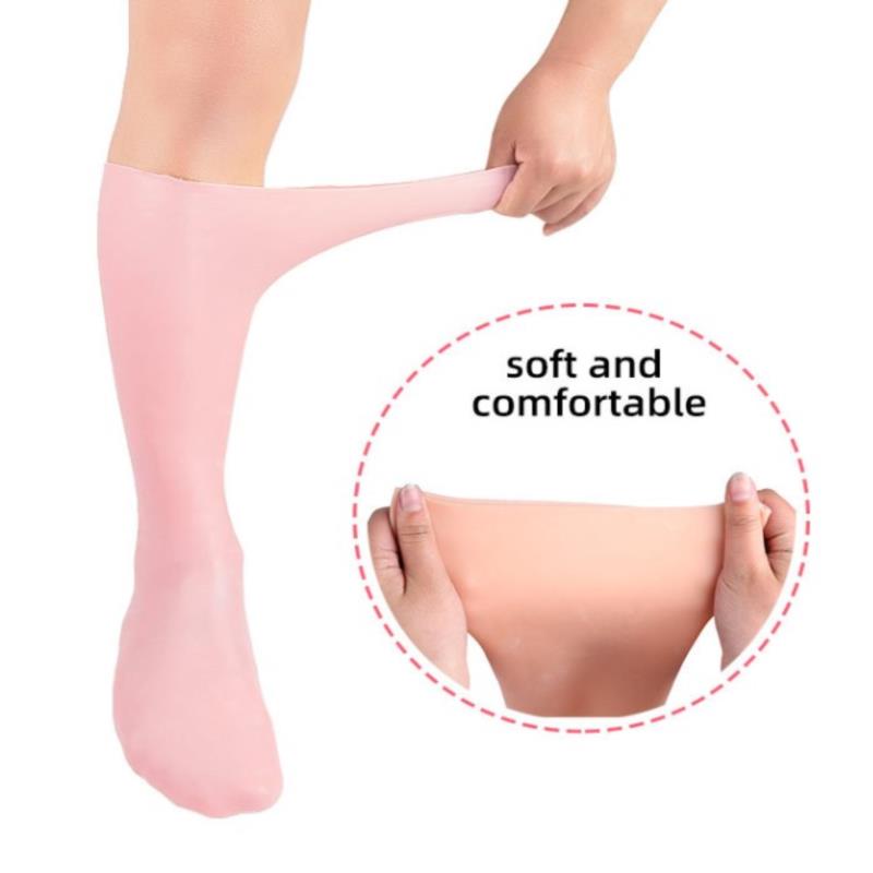1Pair Feet/Hand Care Long Socks Gloves Moisturizing Silicone Socks Foot Skin Care Hand Protectors Anti Cracking Spa Home Use New
