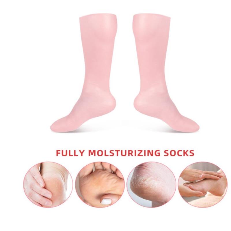 1Pair Feet/Hand Care Long Socks Gloves Moisturizing Silicone Socks Foot Skin Care Hand Protectors Anti Cracking Spa Home Use New