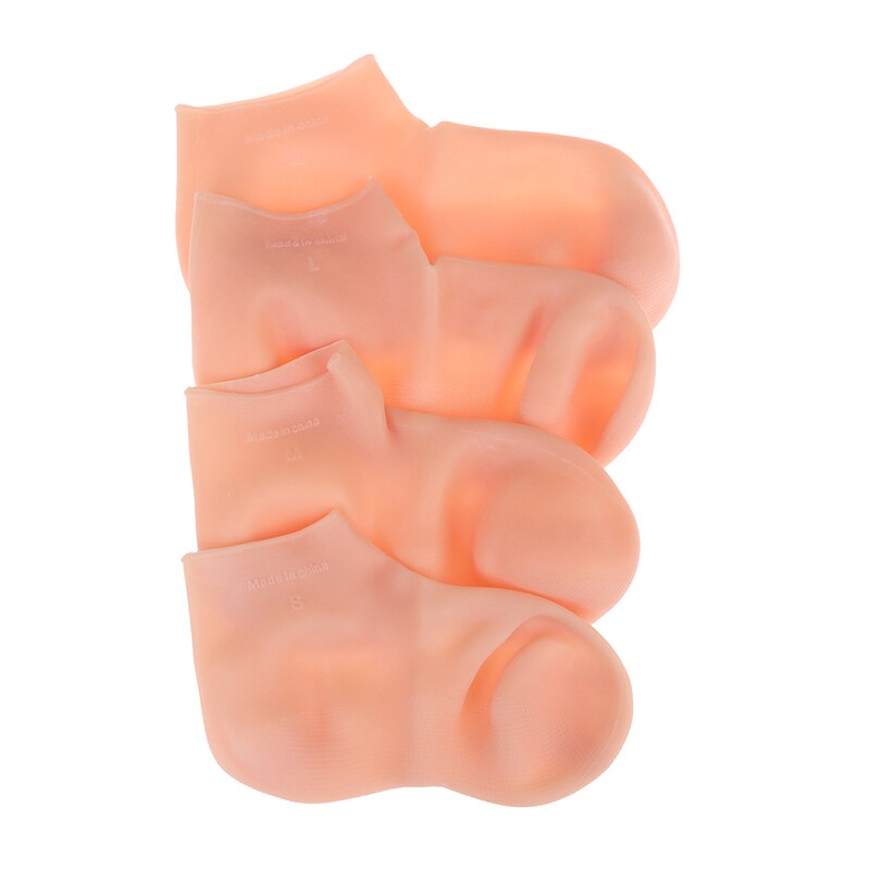 1Pair Feet/Hand Care Long Socks Gloves Moisturizing Silicone Socks Foot Skin Care Hand Protectors Anti Cracking Spa Home Use New