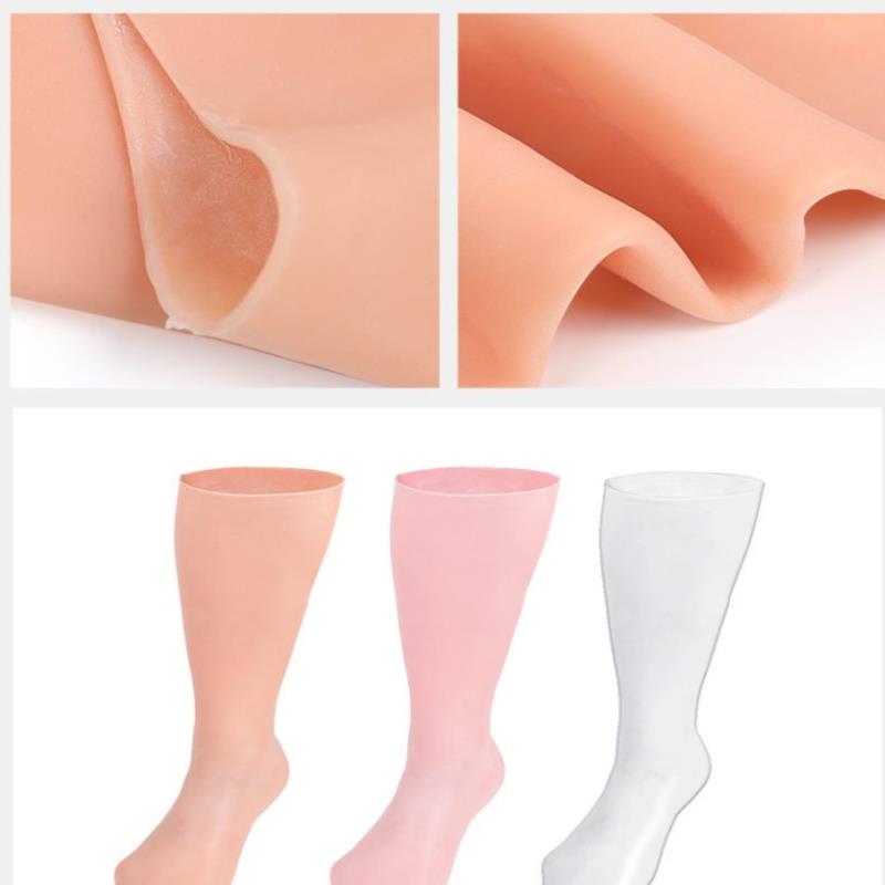 1Pair Feet/Hand Care Long Socks Gloves Moisturizing Silicone Socks Foot Skin Care Hand Protectors Anti Cracking Spa Home Use New