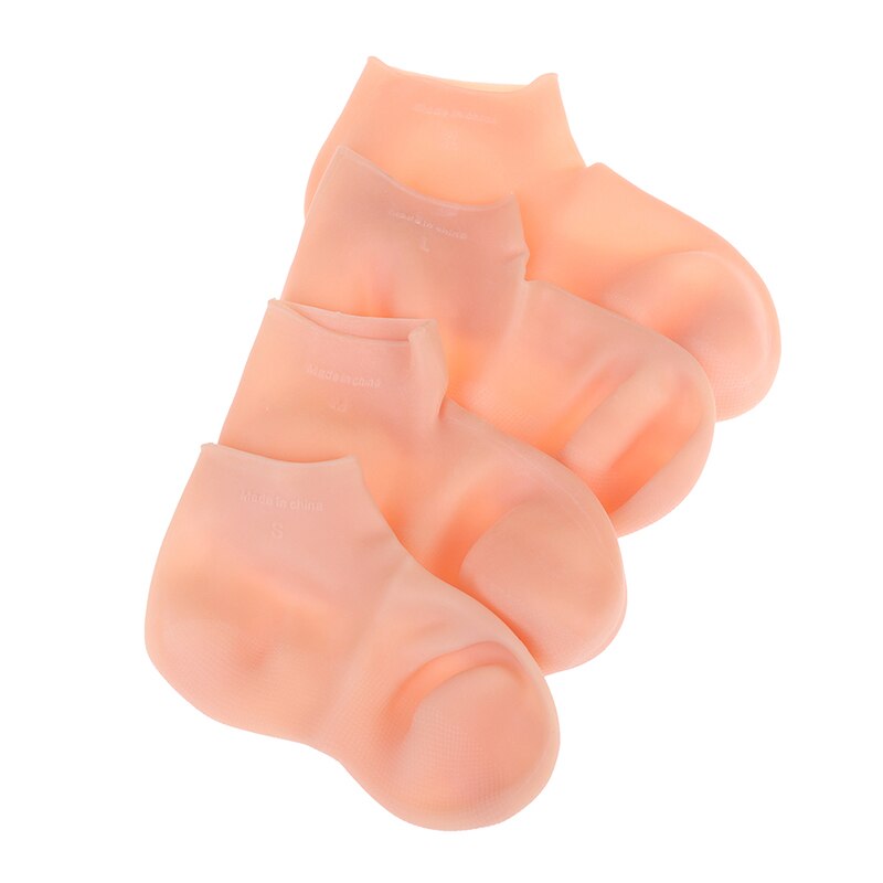 1Pair Feet/Hand Care Long Socks Gloves Moisturizing Silicone Socks Foot Skin Care Hand Protectors Anti Cracking Spa Home Use New
