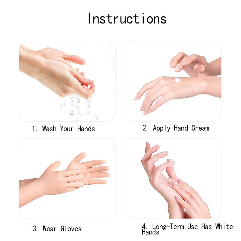 1Pair Feet/Hand Care Long Socks Gloves Moisturizing Silicone Socks Foot Skin Care Hand Protectors Anti Cracking Spa Home Use New