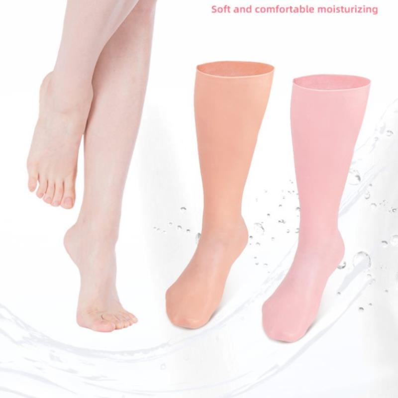 1Pair Feet/Hand Care Long Socks Gloves Moisturizing Silicone Socks Foot Skin Care Hand Protectors Anti Cracking Spa Home Use New