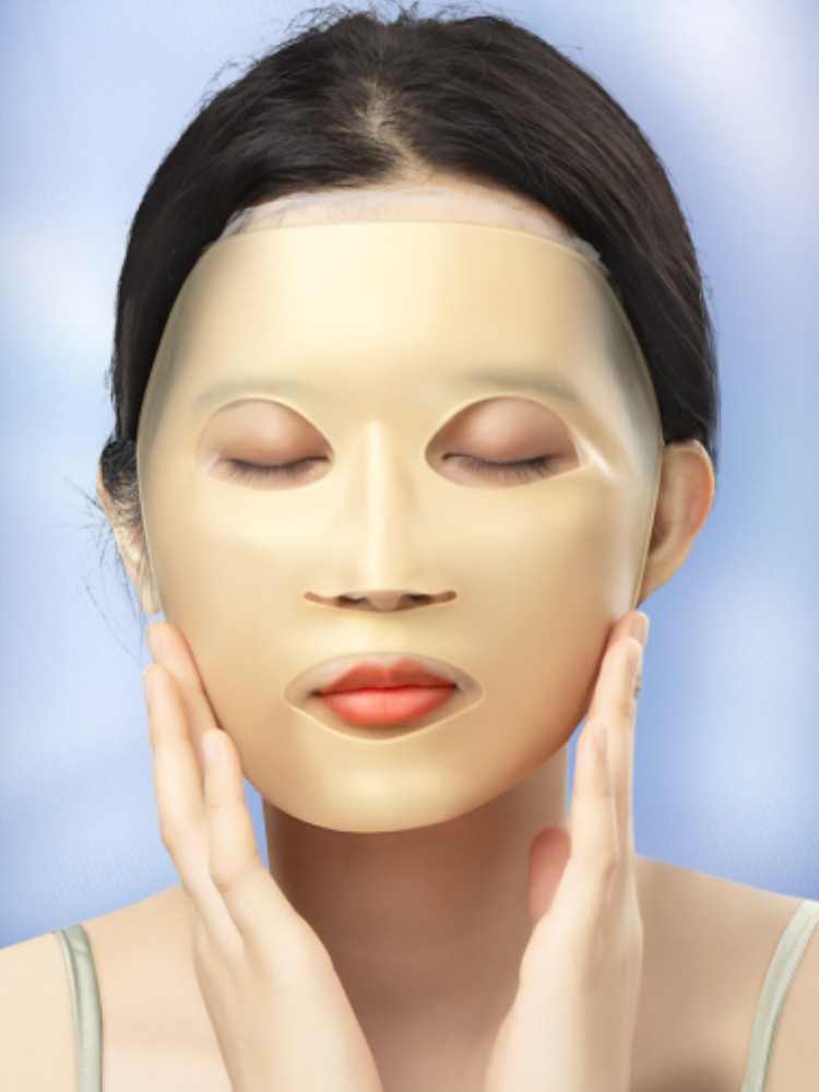 3D Silicone Facial Mask Cover Reusable Ear Hanging Anti-aging Moisturizing Face Shield Double Absorption Anti Evaporation Skin