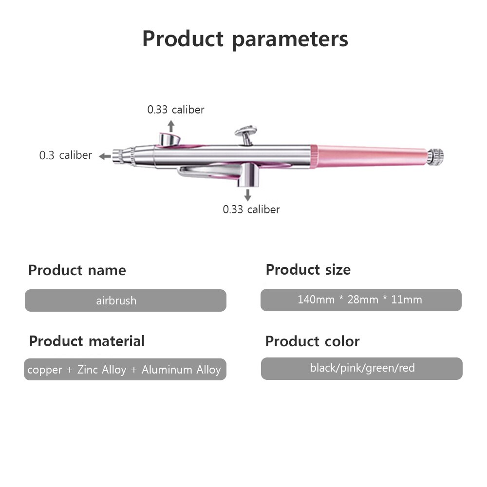 K5 Airbrush Spray Gun for Nails Air Brush With Cups Cleaning Kit Replacement Tool for Nail Art Manicure Painting Cake Crafts