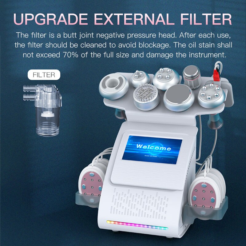 80K 9 in 1 Lipo Cavitation Ultrasonic Vacuum Slimming Radio Frequency Explosive RF+EMS Beauty Machine Face Skin Lifting Device 80K 9 in 1 Lipo Cavitation Ultrasonic Vacuum Slimming Radio Frequency Explosive RF+EMS Beauty Machine Face Skin Lifting Device