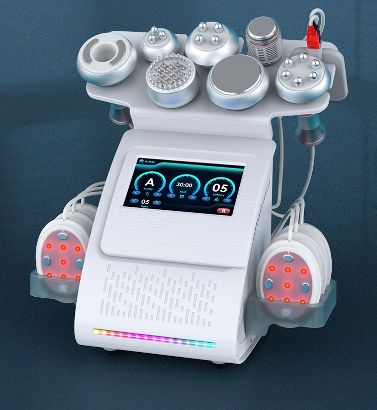 80K 9 in 1 Lipo Cavitation Ultrasonic Vacuum Slimming Radio Frequency Explosive RF+EMS Beauty Machine Face Skin Lifting Device