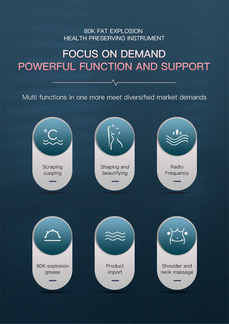 80K 9 in 1 Lipo Cavitation Ultrasonic Vacuum Slimming Radio Frequency Explosive RF+EMS Beauty Machine Face Skin Lifting Device