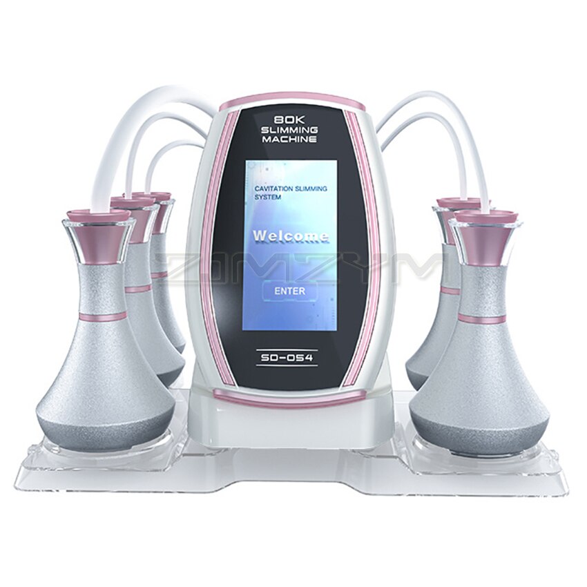 6 in 1 80K RF Fat Burning Machine Body Shaping Mini Lipo Weight Loss Beauty Device Anti-wrinkle Body Massage Cavitation Machine