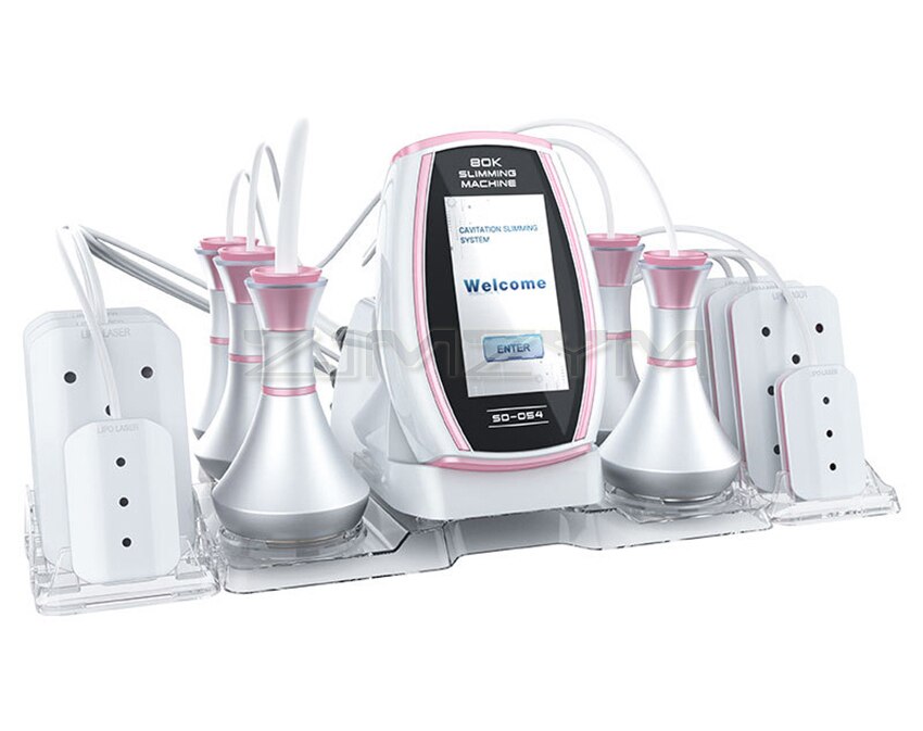 6 in 1 80K RF Fat Burning Machine Body Shaping Mini Lipo Weight Loss Beauty Device Anti-wrinkle Body Massage Cavitation Machine