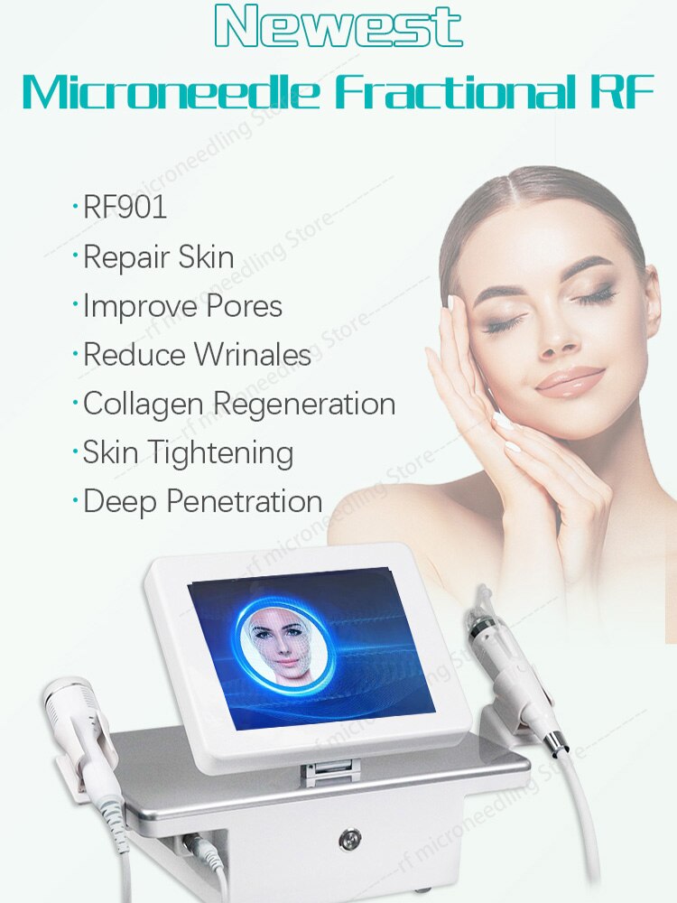 Latest Fractional Micro RF Micro Beauty Cold Hammer RF Machine Face Lift Anti-Acne Skin Morpheus 8