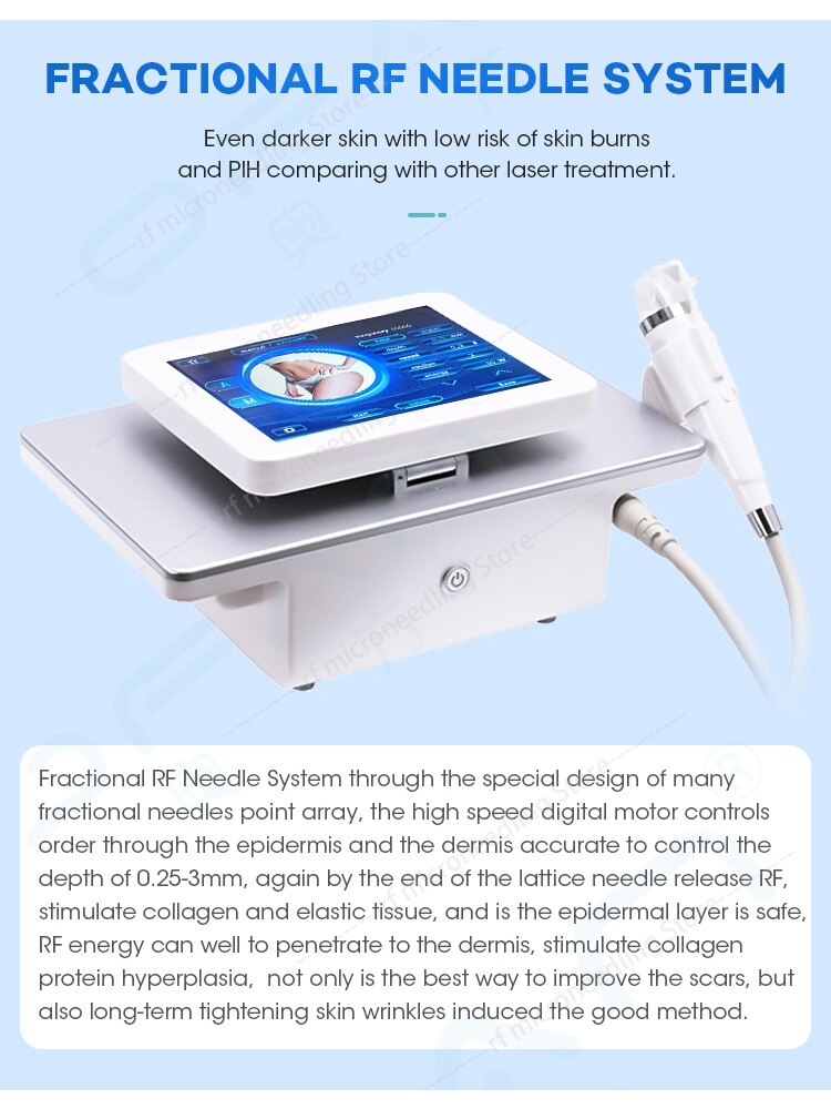 Latest Fractional Micro RF Micro Beauty Cold Hammer RF Machine Face Lift Anti-Acne Skin Morpheus 8