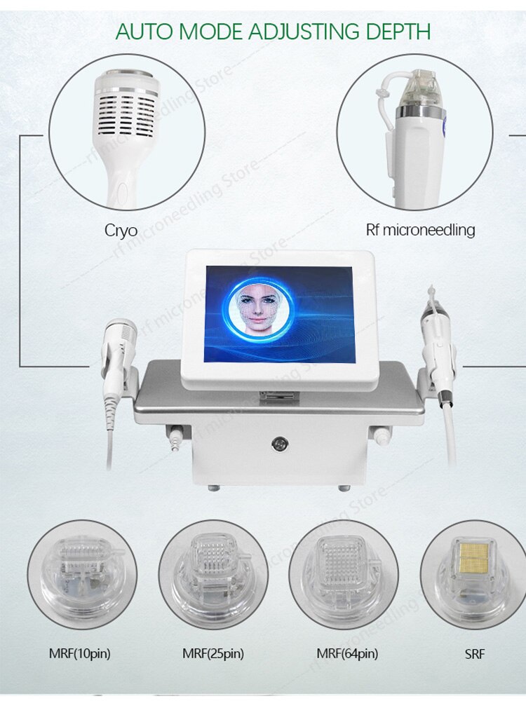 Latest Fractional Micro RF Micro Beauty Cold Hammer RF Machine Face Lift Anti-Acne Skin Morpheus 8